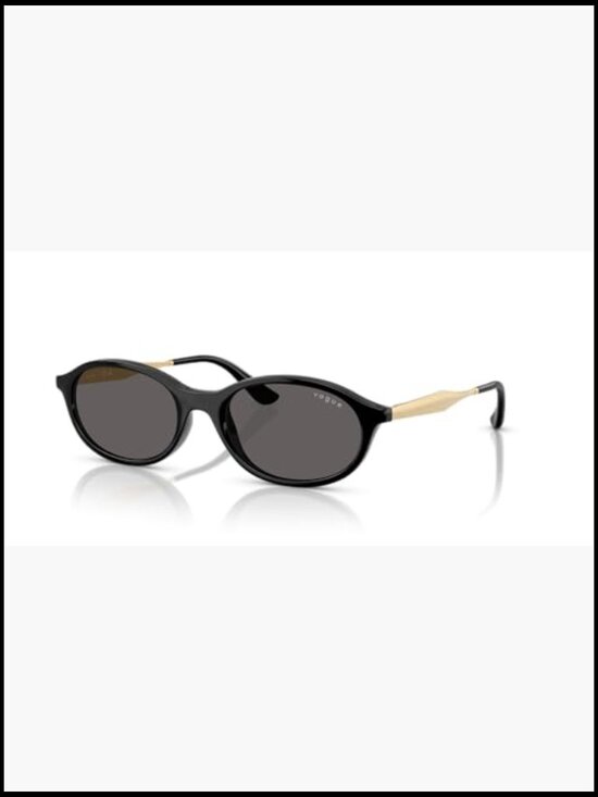 Oval Sunglasses with 100% UV Protection and Plastic Frame